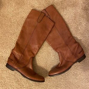 Madewell 1937 riding boots in brown